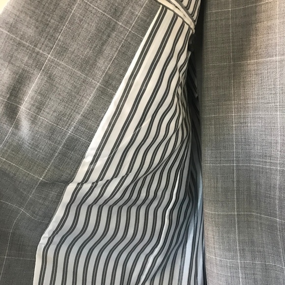 Club Monaco Gray Windowpane Suit - Picture 3 of 5